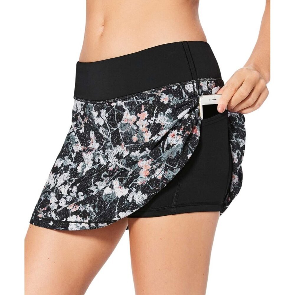 Lululemon Pace Rival Skirt Spring Bloom Multi Womens Size 8 Tennis Pickleball